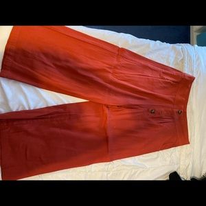 Rust cropped pant